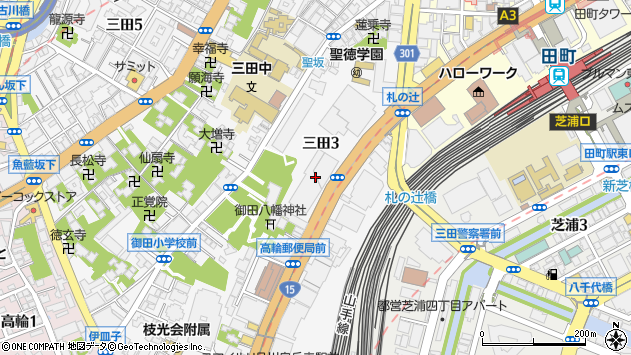〒108-6311 東京都港区三田 住友不動産三田ツインビル西館（１１階）の地図