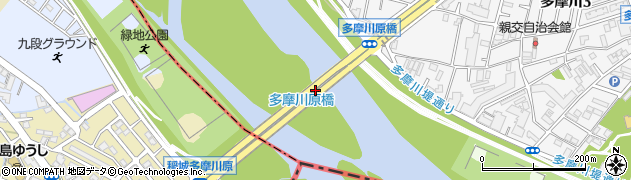 多摩川原橋周辺の地図