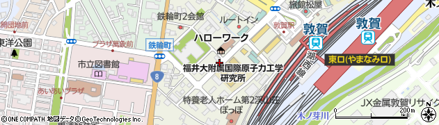 福井県敦賀市鉄輪町周辺の地図