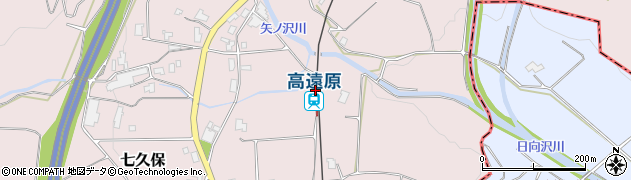 高遠原駅周辺の地図