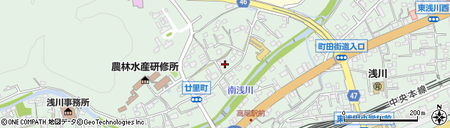 東京都八王子市廿里町周辺の地図