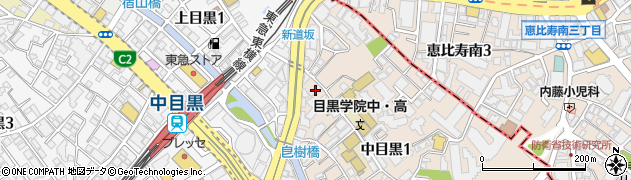 釜寅　中目黒店周辺の地図