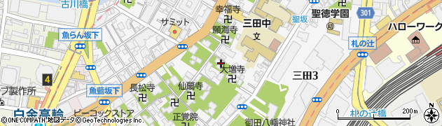 東京都港区三田4丁目4-14周辺の地図