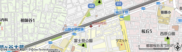 東京都世田谷区砧2丁目23周辺の地図