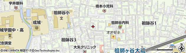 東京都世田谷区祖師谷3丁目周辺の地図