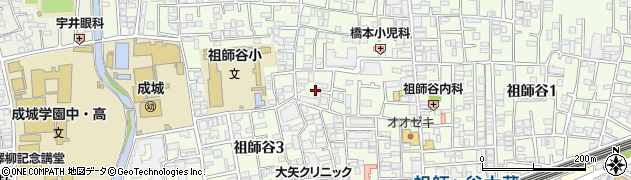 東京都世田谷区祖師谷3丁目42周辺の地図