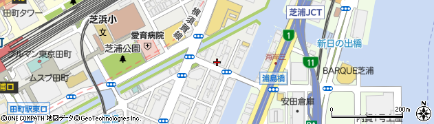 中華名菜館 中華招福 芝浦店周辺の地図