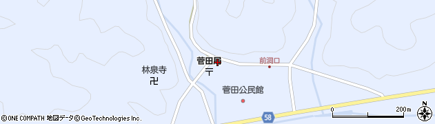 JP菅田局前周辺の地図