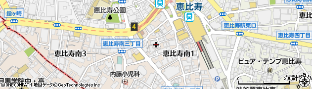 筑紫樓 恵比寿店周辺の地図