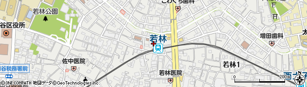セブンイレブン世田谷若林４丁目店周辺の地図