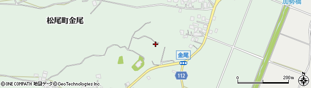 千葉県山武市松尾町金尾周辺の地図