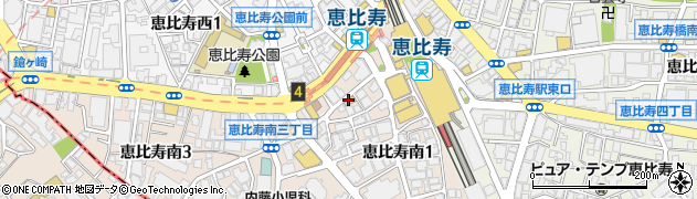 メロディランド 恵比寿店周辺の地図