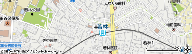 世田谷若林四郵便局 ＡＴＭ周辺の地図