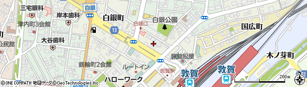 福井県敦賀市白銀町4周辺の地図