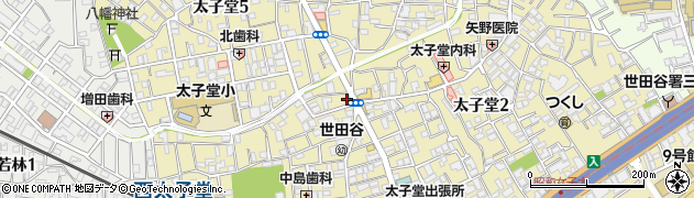 水道レスキュー世田谷区太子堂営業所周辺の地図