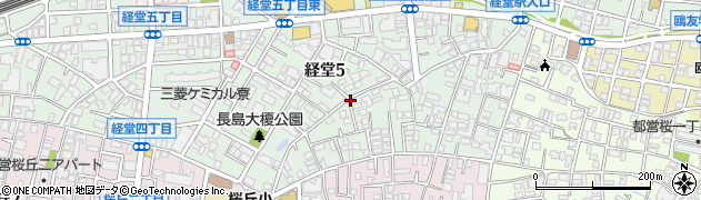東京都世田谷区経堂5丁目周辺の地図