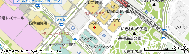 三井アウトレットパーク幕張　Ｄサイト２階アディダス・リーボックファクトリーアウトレット周辺の地図