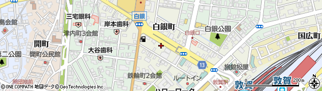 福井県敦賀市白銀町6周辺の地図