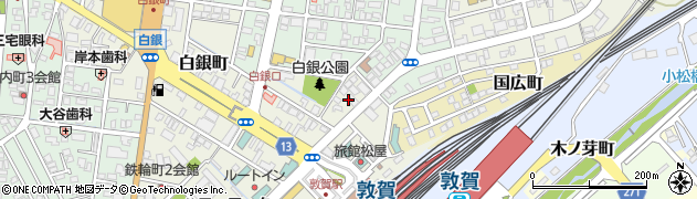 福井県敦賀市白銀町2周辺の地図