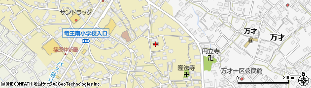 田中地区集落集会場周辺の地図