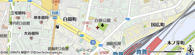 福井県敦賀市白銀町3周辺の地図