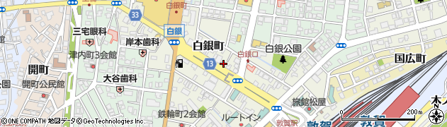 福井県敦賀市白銀町7-10周辺の地図