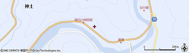 東白川村役場　高齢者生活福祉センターせせらぎ荘周辺の地図