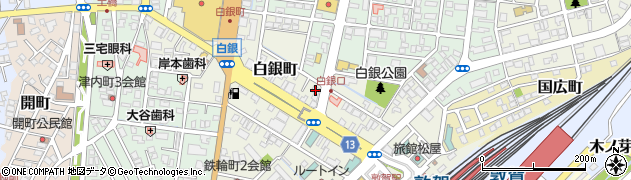 福井県敦賀市白銀町7-2周辺の地図