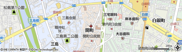 福井県敦賀市開町周辺の地図