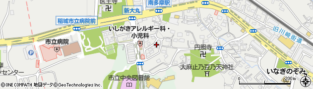 東京都稲城市大丸3022周辺の地図