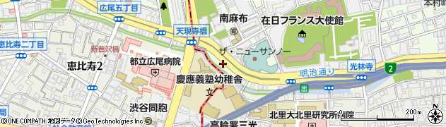 東京都港区南麻布4丁目13周辺の地図