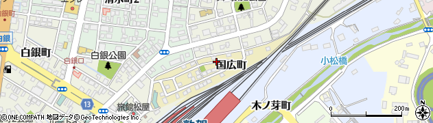 福井県敦賀市国広町周辺の地図