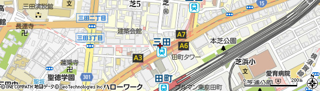 ＥＣＣ外語学院　田町校周辺の地図
