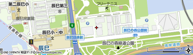 東京都江東区辰巳周辺の地図