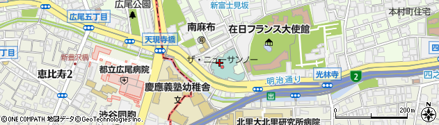 東京都港区南麻布4丁目12周辺の地図