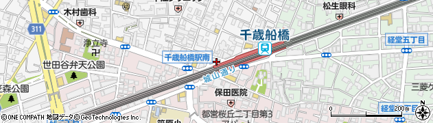 東京都世田谷区船橋1丁目10周辺の地図