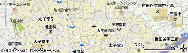 東京都世田谷区太子堂3丁目4周辺の地図