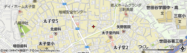 東京都世田谷区太子堂3丁目5周辺の地図