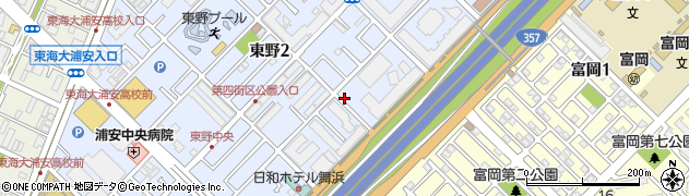 東野第4街区公園周辺の地図