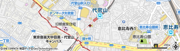 東京都渋谷区恵比寿西1丁目35-16周辺の地図