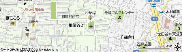 東京都世田谷区祖師谷2丁目5周辺の地図