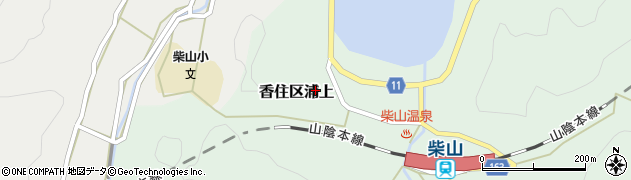 兵庫県香美町（美方郡）香住区浦上周辺の地図