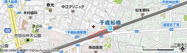 東京都世田谷区船橋1丁目9周辺の地図