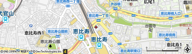 杉の木屋恵比寿店周辺の地図