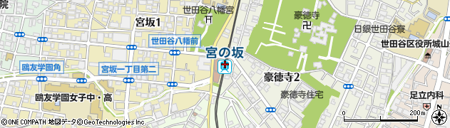 宮の坂駅周辺の地図
