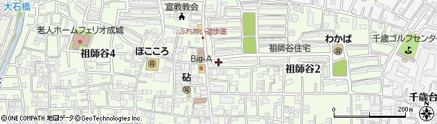 東京都世田谷区祖師谷2丁目4周辺の地図