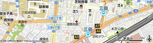 東京都港区芝5丁目22-6周辺の地図