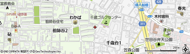 東京都世田谷区祖師谷2丁目6-5周辺の地図