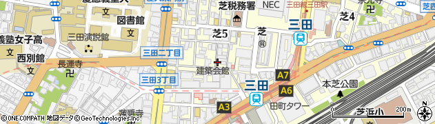 東京都港区芝5丁目22-10周辺の地図