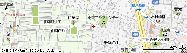 東京都世田谷区祖師谷2丁目6周辺の地図